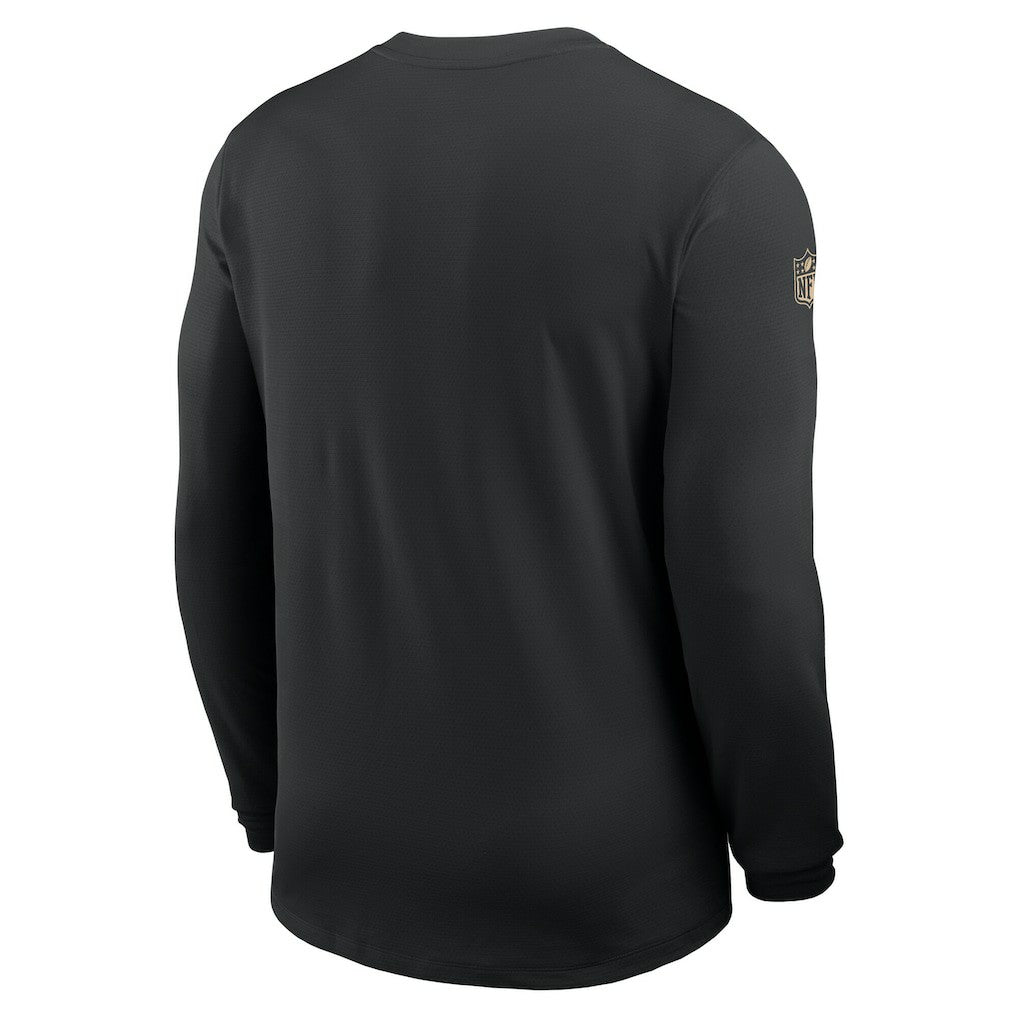 NFL New Orleans Saints Sideline Coach UV Dri-FIT Long Sleeve Shirt