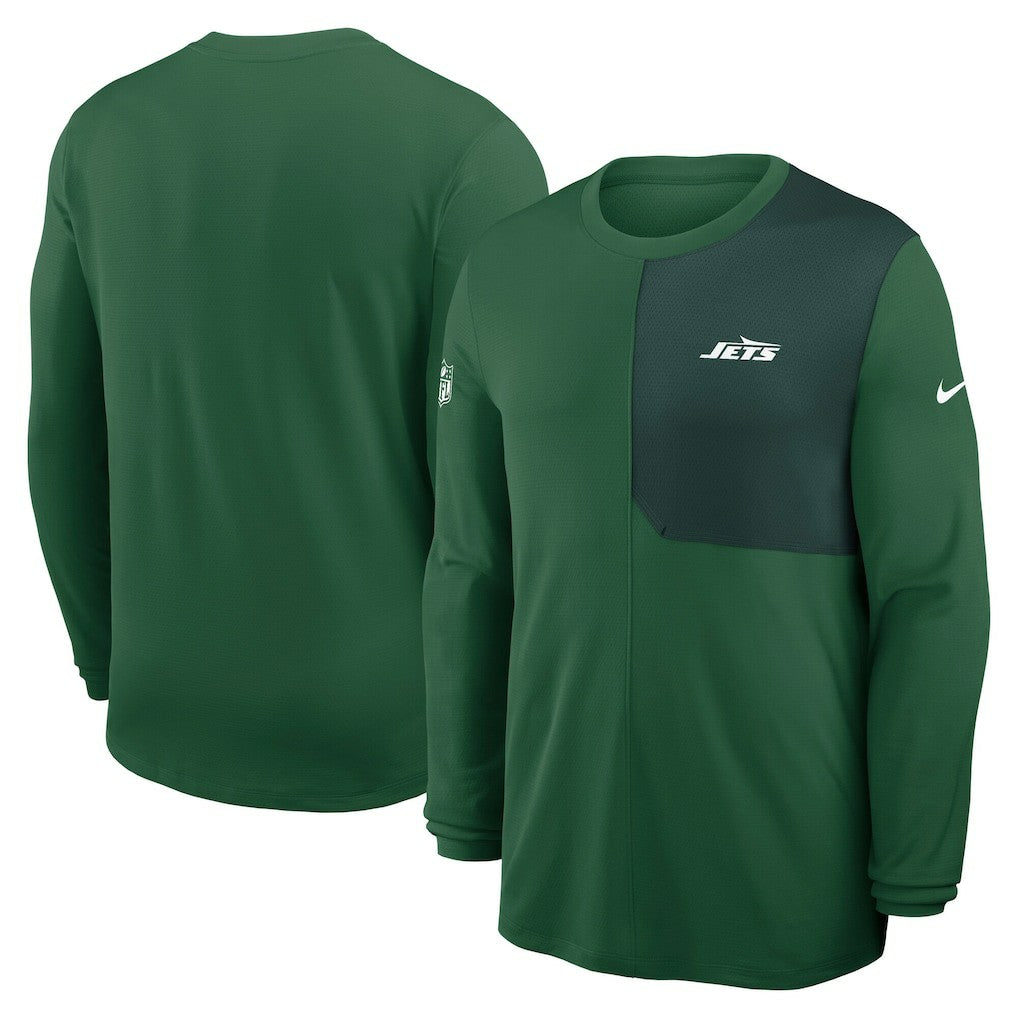 NFL New York Jets Sideline Coach UV Dri-FIT Long Sleeve Shirt