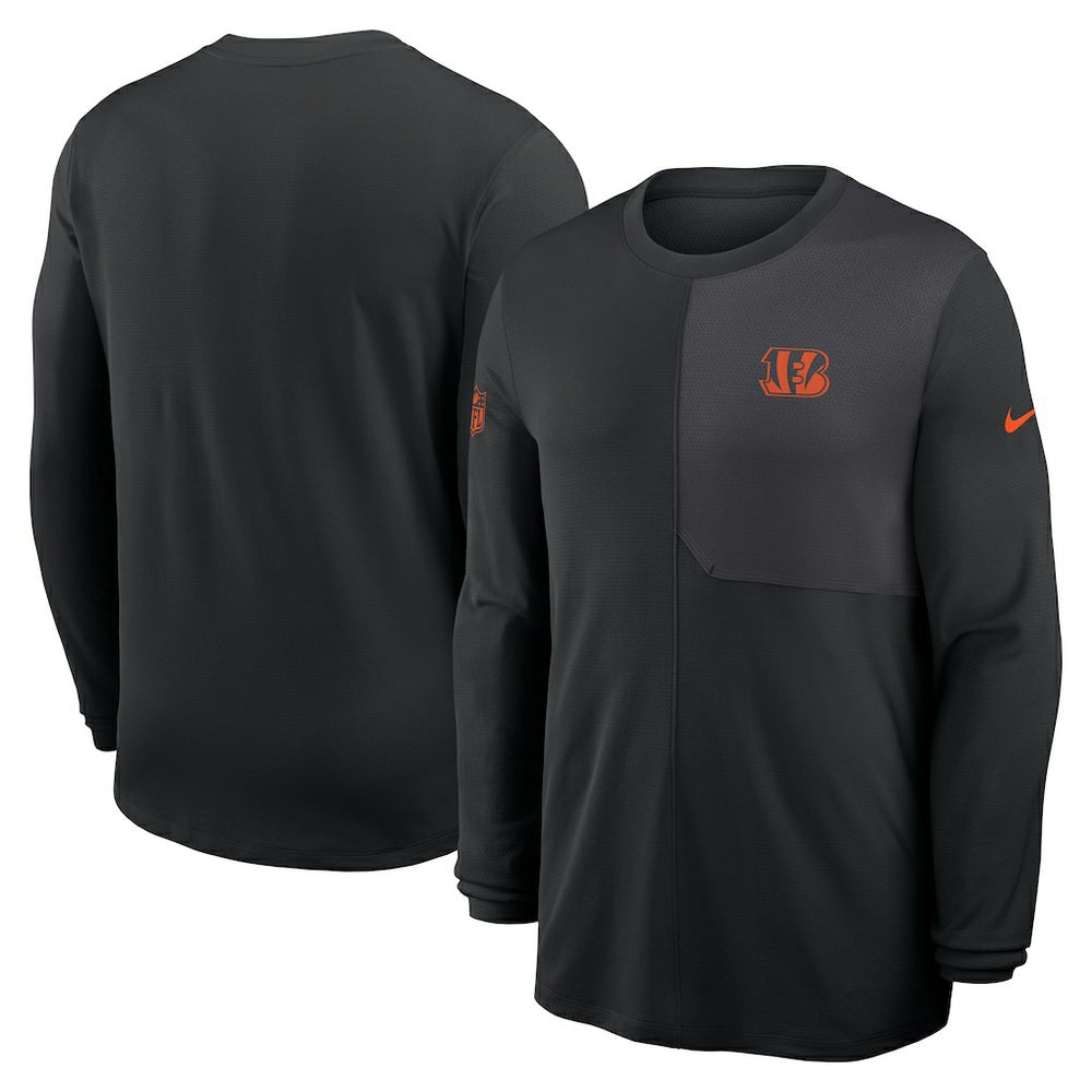 NFL Cincinnati Bengals Sideline Coach UV Dri-FIT Long Sleeve Shirt