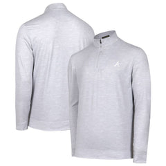 Atlanta Braves Sublime Tri-Blend Quarter-Zip Jacket - Gray