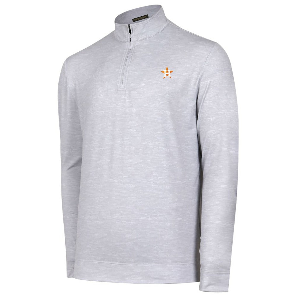 Houston Astros Sublime Tri-Blend Quarter-Zip Jacket - Gray