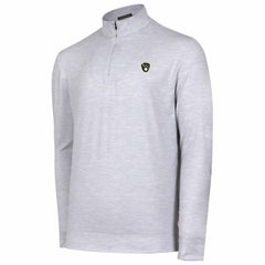 Milwaukee Brewers Sublime Tri-Blend Quarter-Zip Jacket - Gray