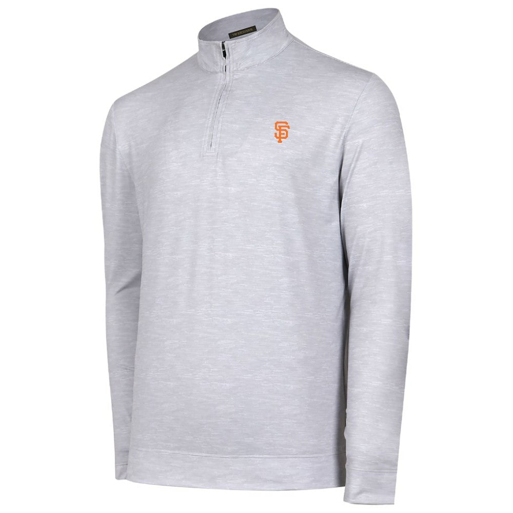 San Francisco Giants Sublime Tri-Blend Quarter-Zip Jacket - Gray
