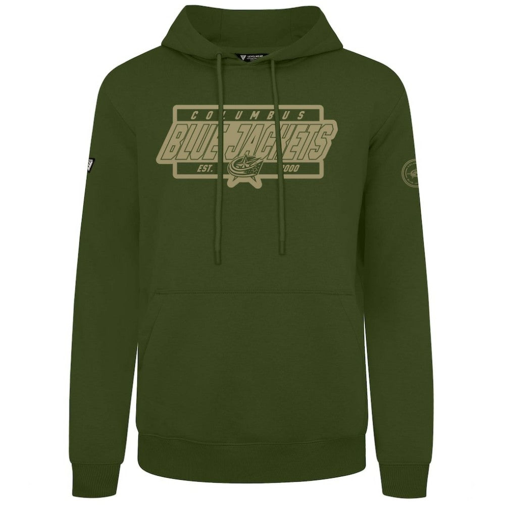 Columbus Blue Jackets Levelwear Podium Pullover Hoodie