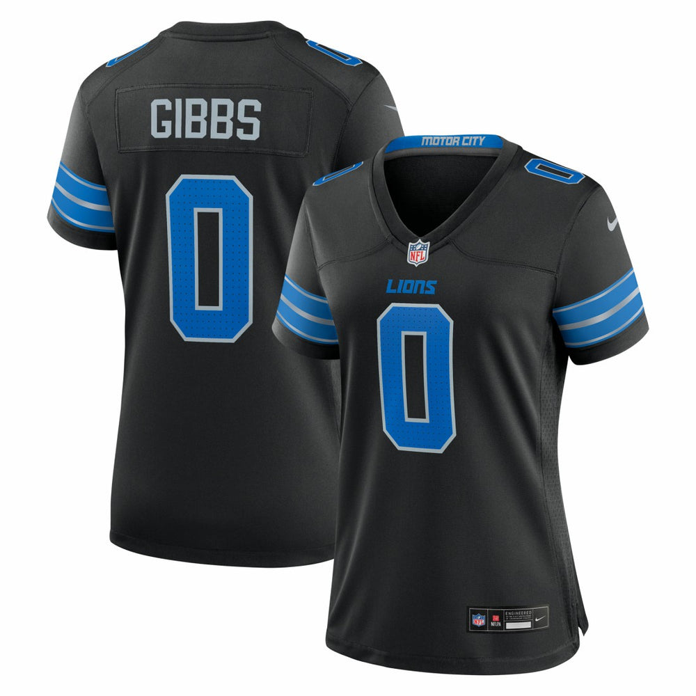 NFL Detroit Lions Jahmyr Gibbs  Women's 2nd Alternate Game Player Jersey