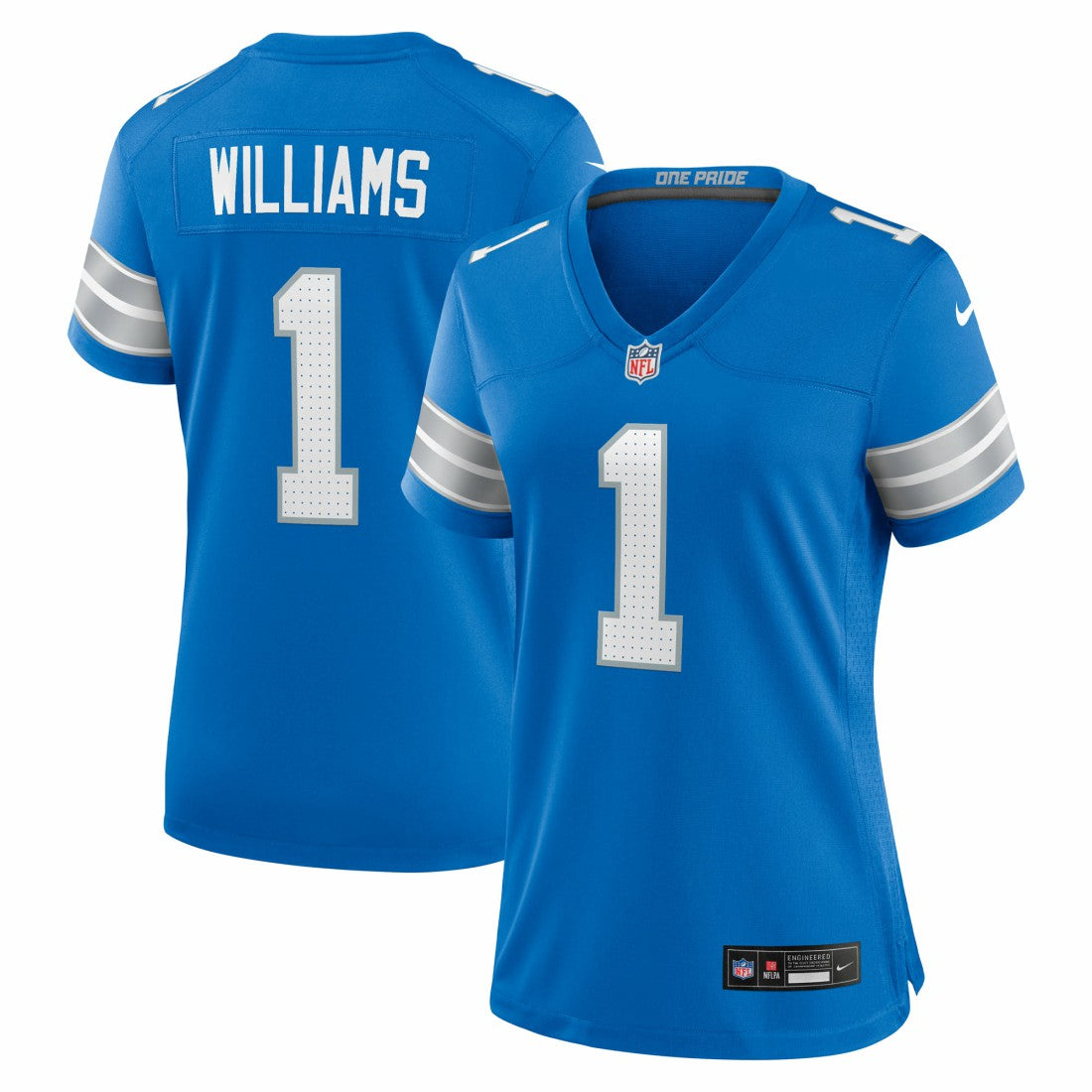 NFL Detroit Lions Jameson Williams  Women's Game Player Jersey