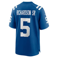 NFL Indianapolis Colts Anthony Richardson Sr.  Team Game Jersey