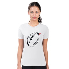 NFL Houston Texans G-III 4Her by Carl Banks Women's Super-Slim Fit Lightweight Subtle Football T-Shirt