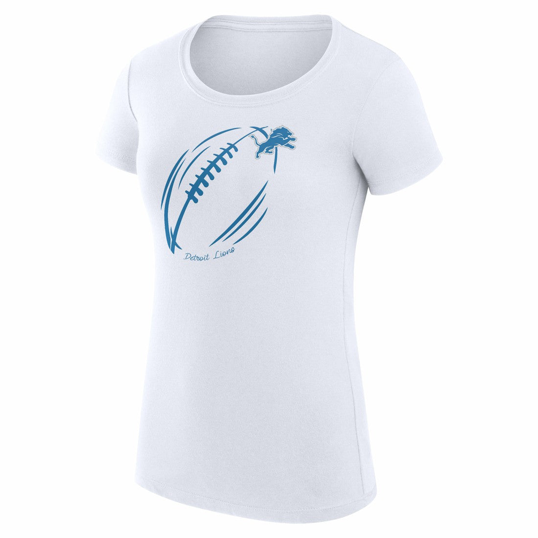 NFL Detroit Lions G-III 4Her by Carl Banks Women's Super-Slim Fit Lightweight Subtle Football T-Shirt