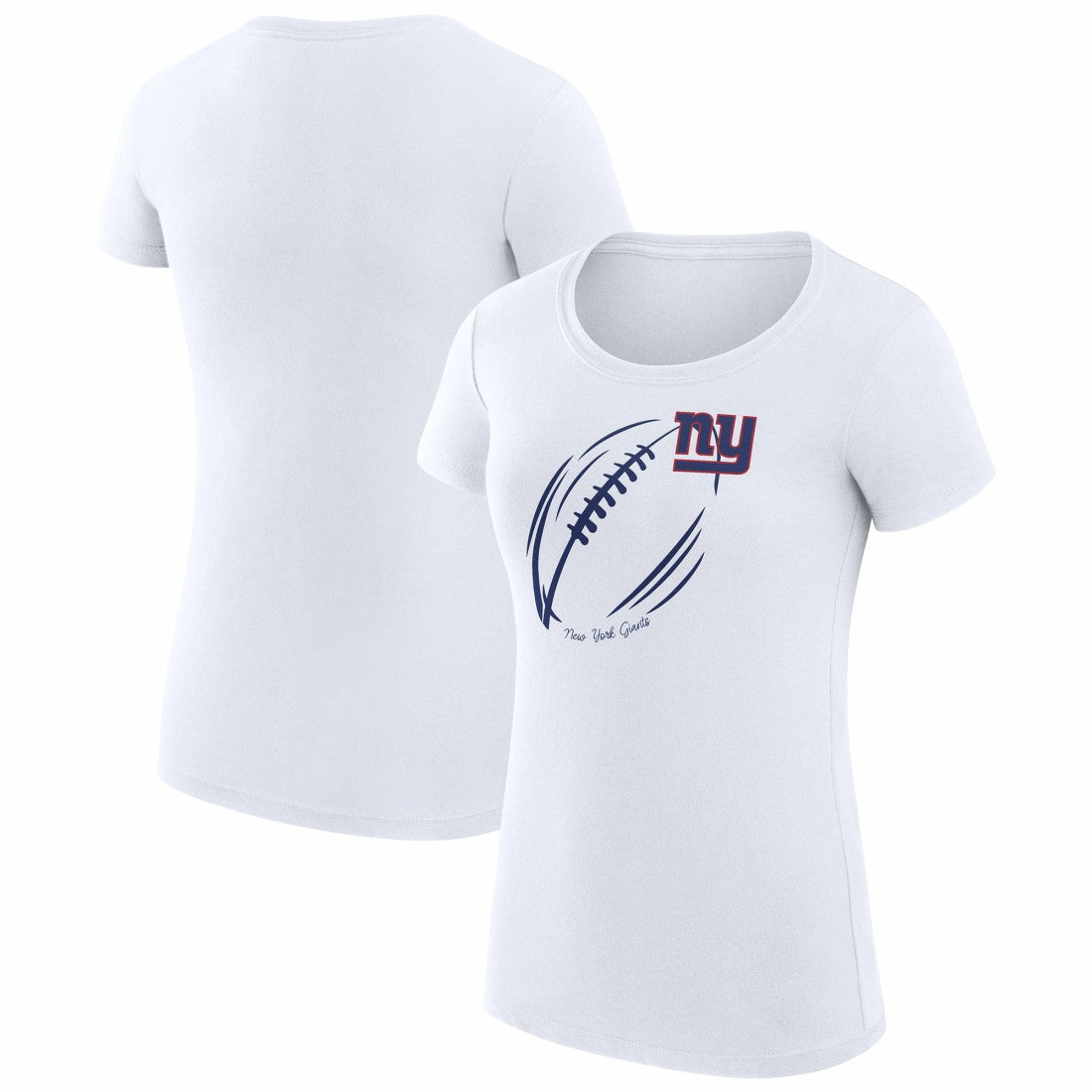 NFL New York Giants G-III 4Her by Carl Banks Women's Super-Slim Fit Lightweight Subtle Football T-Shirt