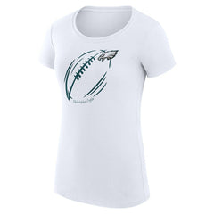 NFL Philadelphia Eagles G-III 4Her by Carl Banks Women's Super-Slim Fit Lightweight Subtle Football T-Shirt