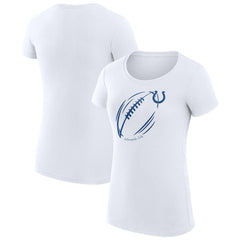 NFL Indianapolis Colts G-III 4Her by Carl Banks Women's Super-Slim Fit Lightweight Subtle Football T-Shirt