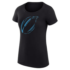 NFL Carolina Panthers G-III 4Her by Carl Banks Women's Super-Slim Fit Lightweight Subtle Football T-Shirt