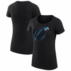 NFL Detroit Lions G-III 4Her by Carl Banks Women's Super-Slim Fit Lightweight Subtle Football T-Shirt