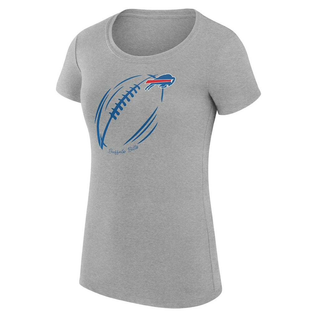 NFL Buffalo Bills G-III 4Her by Carl Banks Women's Super-Slim Fit Lightweight Subtle Football T-Shirt