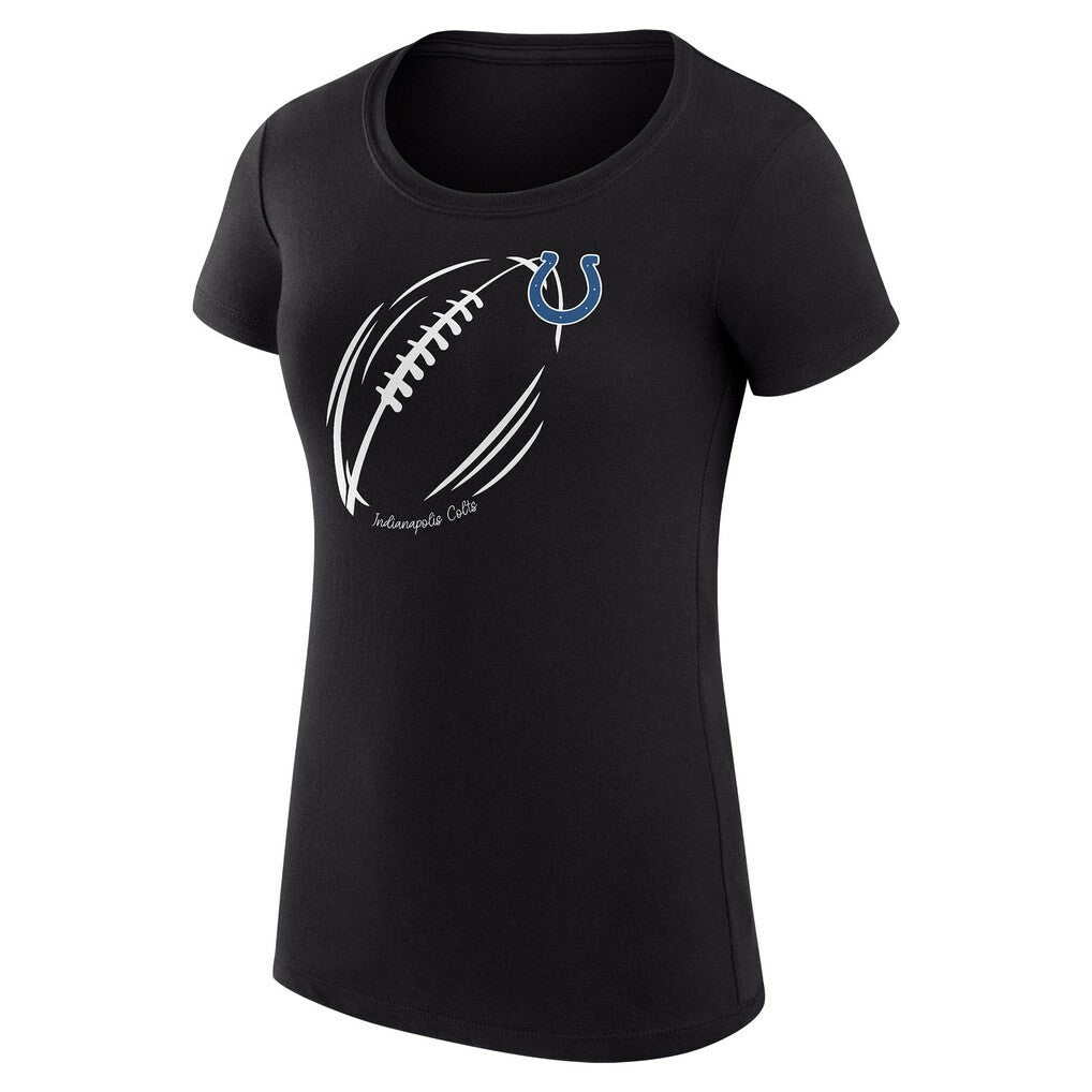 NFL Indianapolis Colts G-III 4Her by Carl Banks Women's Super-Slim Fit Lightweight Subtle Football T-Shirt