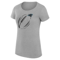 NFL Carolina Panthers G-III 4Her by Carl Banks Women's Super-Slim Fit Lightweight Subtle Football T-Shirt