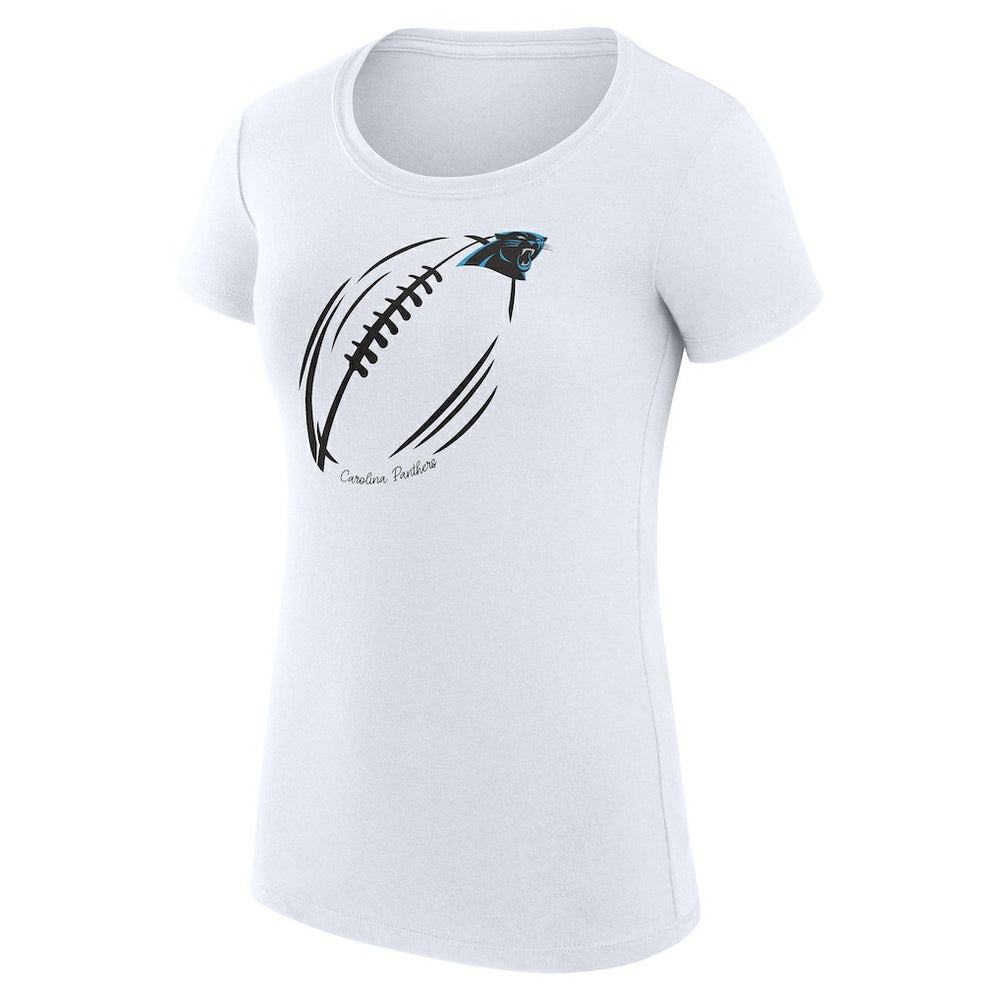 NFL Carolina Panthers G-III 4Her by Carl Banks Women's Super-Slim Fit Lightweight Subtle Football T-Shirt