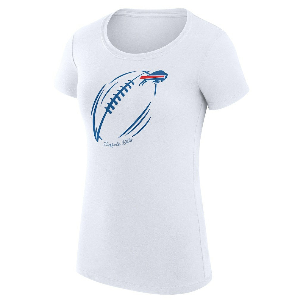 NFL Buffalo Bills G-III 4Her by Carl Banks Women's Super-Slim Fit Lightweight Subtle Football T-Shirt