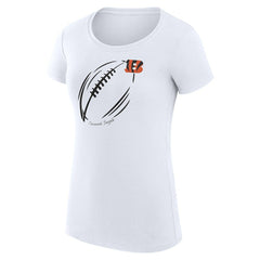 NFL Cincinnati Bengals G-III 4Her by Carl Banks Women's Super-Slim Fit Lightweight Subtle Football T-Shirt
