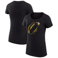 NFL Minnesota Vikings G-III 4Her by Carl Banks Women's Super-Slim Fit Lightweight Subtle Football T-Shirt