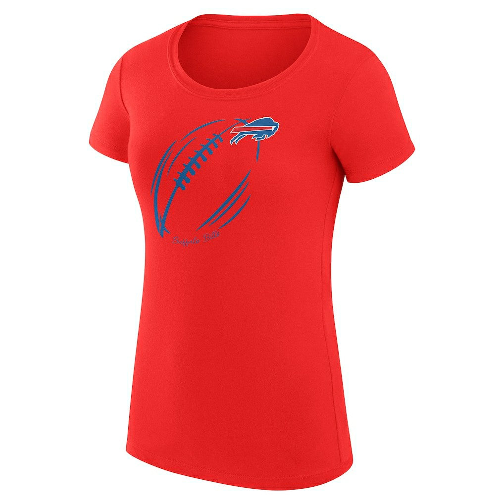NFL Buffalo Bills G-III 4Her by Carl Banks Women's Super-Slim Fit Lightweight Subtle Football T-Shirt