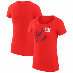 NFL New York Giants G-III 4Her by Carl Banks Women's Super-Slim Fit Lightweight Subtle Football T-Shirt