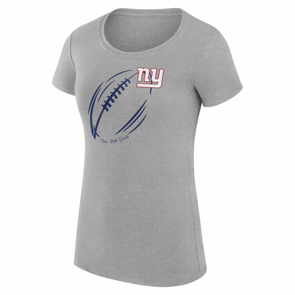 NFL New York Giants G-III 4Her by Carl Banks Women's Super-Slim Fit Lightweight Subtle Football T-Shirt