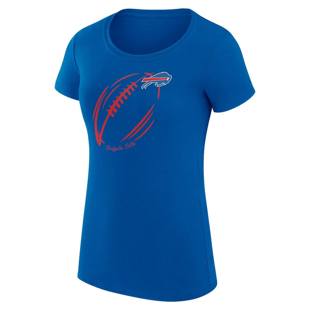 NFL Buffalo Bills G-III 4Her by Carl Banks Women's Super-Slim Fit Lightweight Subtle Football T-Shirt