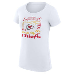 NFL Kansas City Chiefs G-III 4Her by Carl Banks Women's Super-Slim Fit Lightweight Collage Team T-Shirt