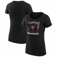 NFL Tampa Bay Buccaneers G-III 4Her by Carl Banks Women's Super-Slim Fit Lightweight Collage Team T-Shirt