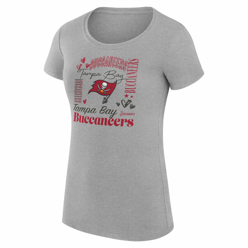NFL Tampa Bay Buccaneers G-III 4Her by Carl Banks Women's Super-Slim Fit Lightweight Collage Team T-Shirt