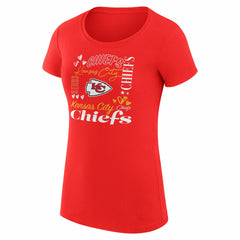 NFL Kansas City Chiefs G-III 4Her by Carl Banks Women's Super-Slim Fit Lightweight Collage Team T-Shirt