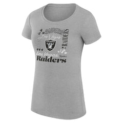 NFL Las Vegas Raiders G-III 4Her by Carl Banks Women's Super-Slim Fit Lightweight Collage Team T-Shirt