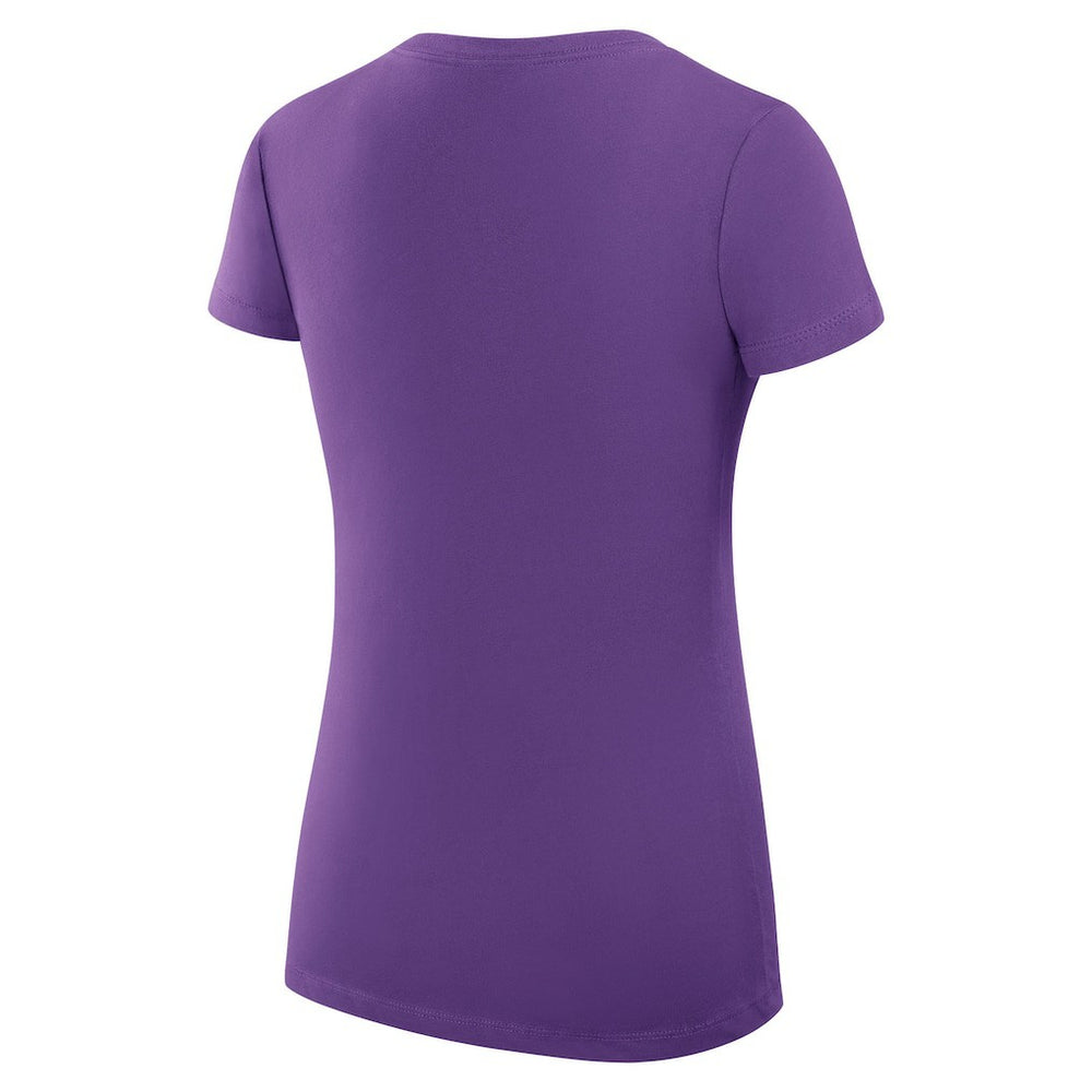 NFL Minnesota Vikings G-III 4Her by Carl Banks Women's Super-Slim Fit Lightweight Collage Team V-Neck T-Shirt