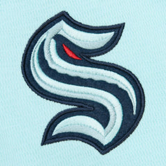 Seattle Kraken Mitchell & Ness Thermal Henley Long Sleeve T-Shirt
