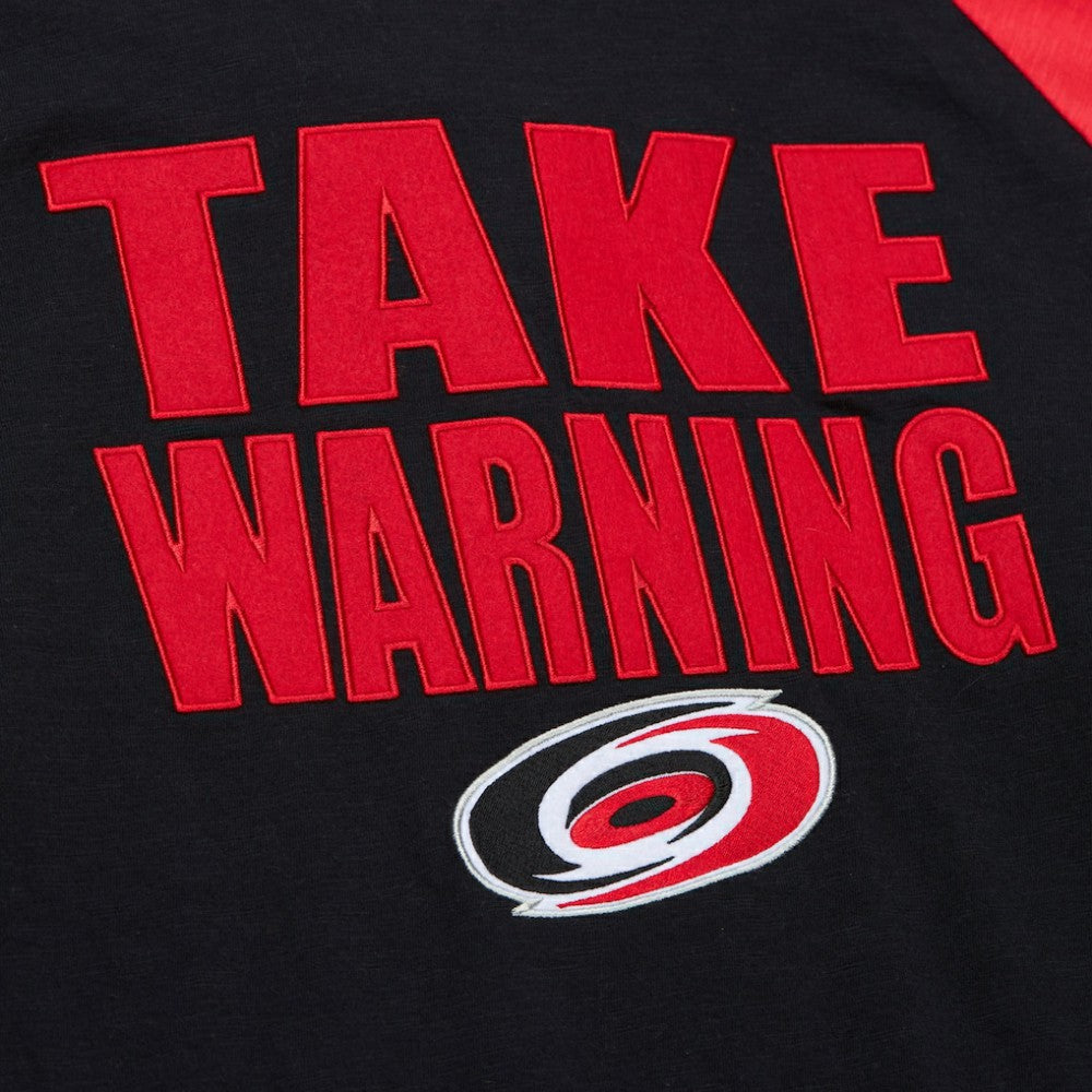Carolina Hurricanes Mitchell & Ness Legendary Slub Raglan Long Sleeve T-Shirt