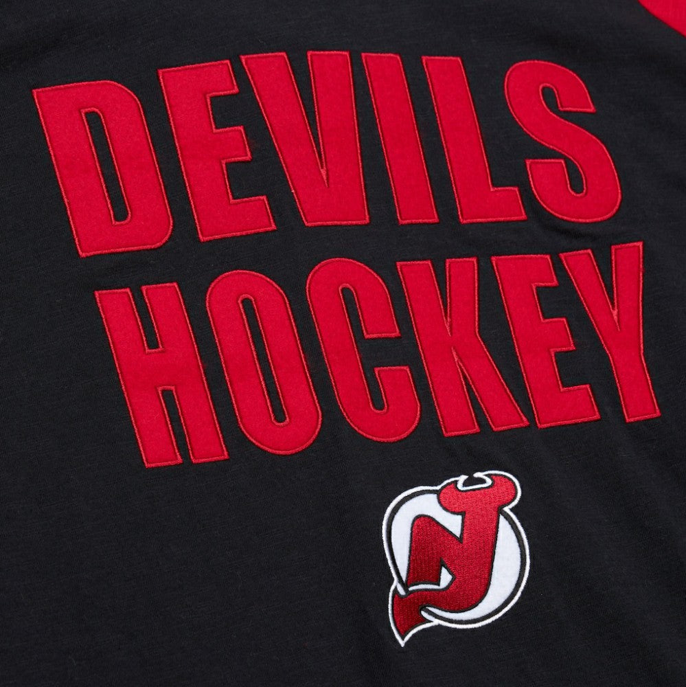New Jersey Devils Mitchell & Ness Legendary Slub Raglan Long Sleeve T-Shirt