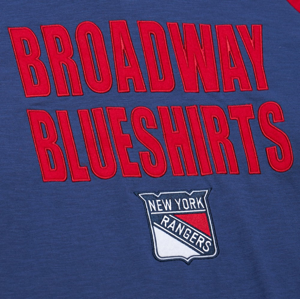 New York Rangers Mitchell & Ness Legendary Slub Raglan Long Sleeve T-Shirt
