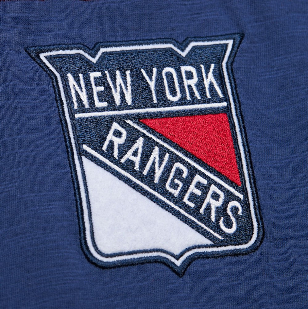 New York Rangers Mitchell & Ness Legendary Slub Raglan Long Sleeve T-Shirt