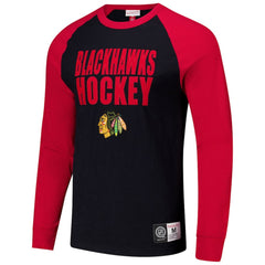 Chicago Blackhawks Mitchell & Ness Legendary Slub Raglan Long Sleeve T-Shirt