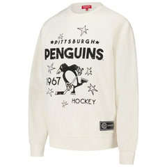 Pittsburgh Penguins Mitchell & Ness Women's Logo 3.0 Pullover Sweatshirt