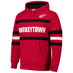 Detroit Red Wings Mitchell & Ness Head Coach Slogan Pullover Hoodie