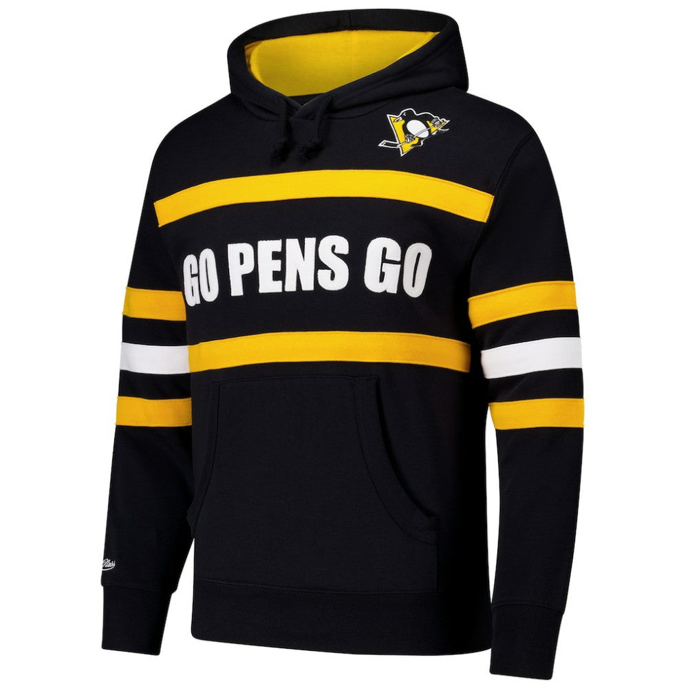 Pittsburgh Penguins Mitchell & Ness Head Coach Slogan Pullover Hoodie