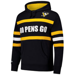 Pittsburgh Penguins Mitchell & Ness Head Coach Slogan Pullover Hoodie