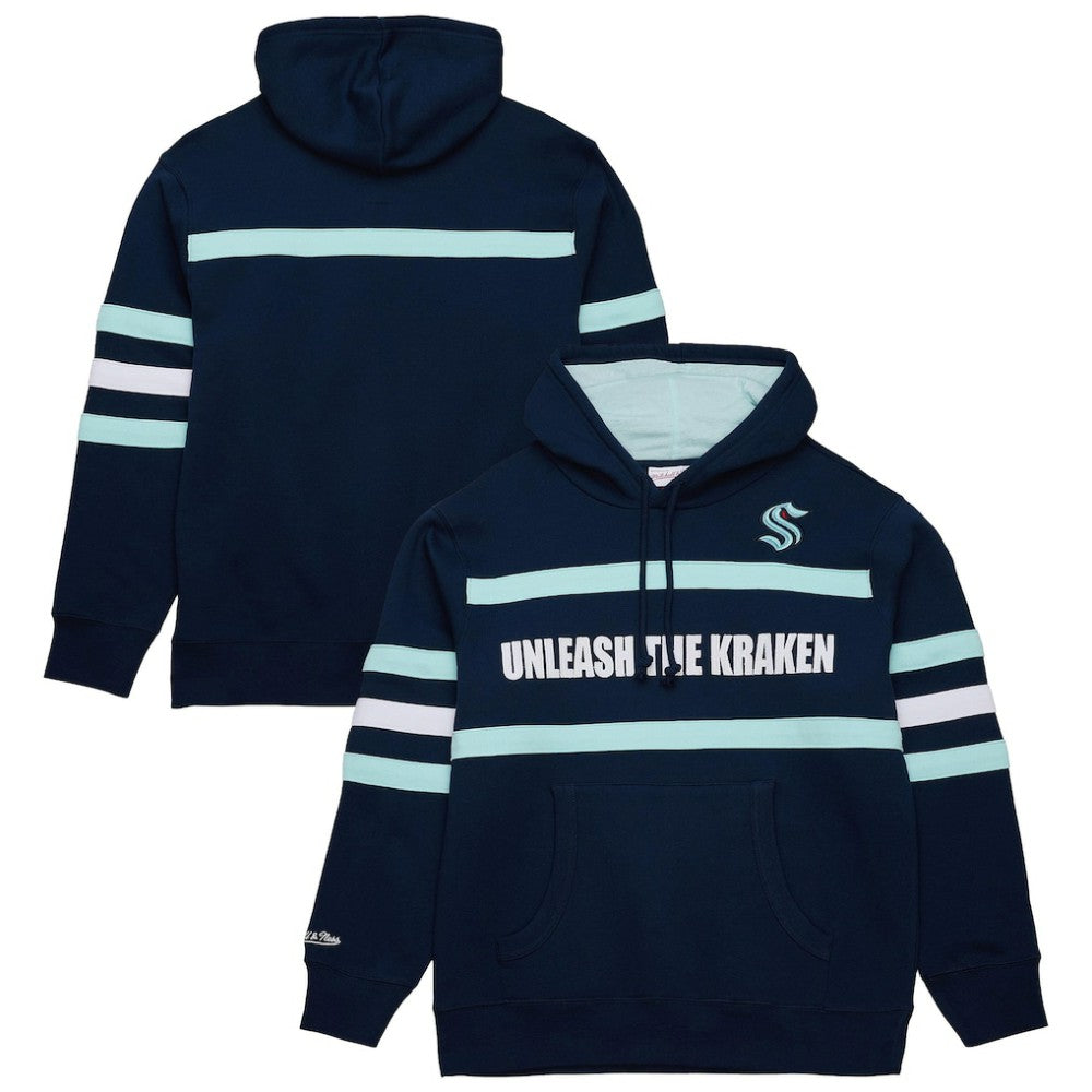 Seattle Kraken Mitchell & Ness Head Coach Slogan Pullover Hoodie