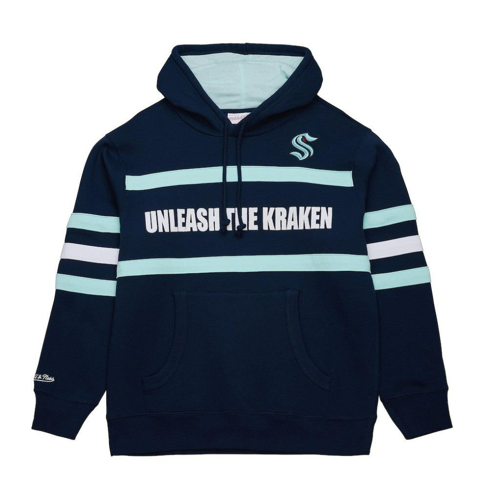 Seattle Kraken Mitchell & Ness Head Coach Slogan Pullover Hoodie