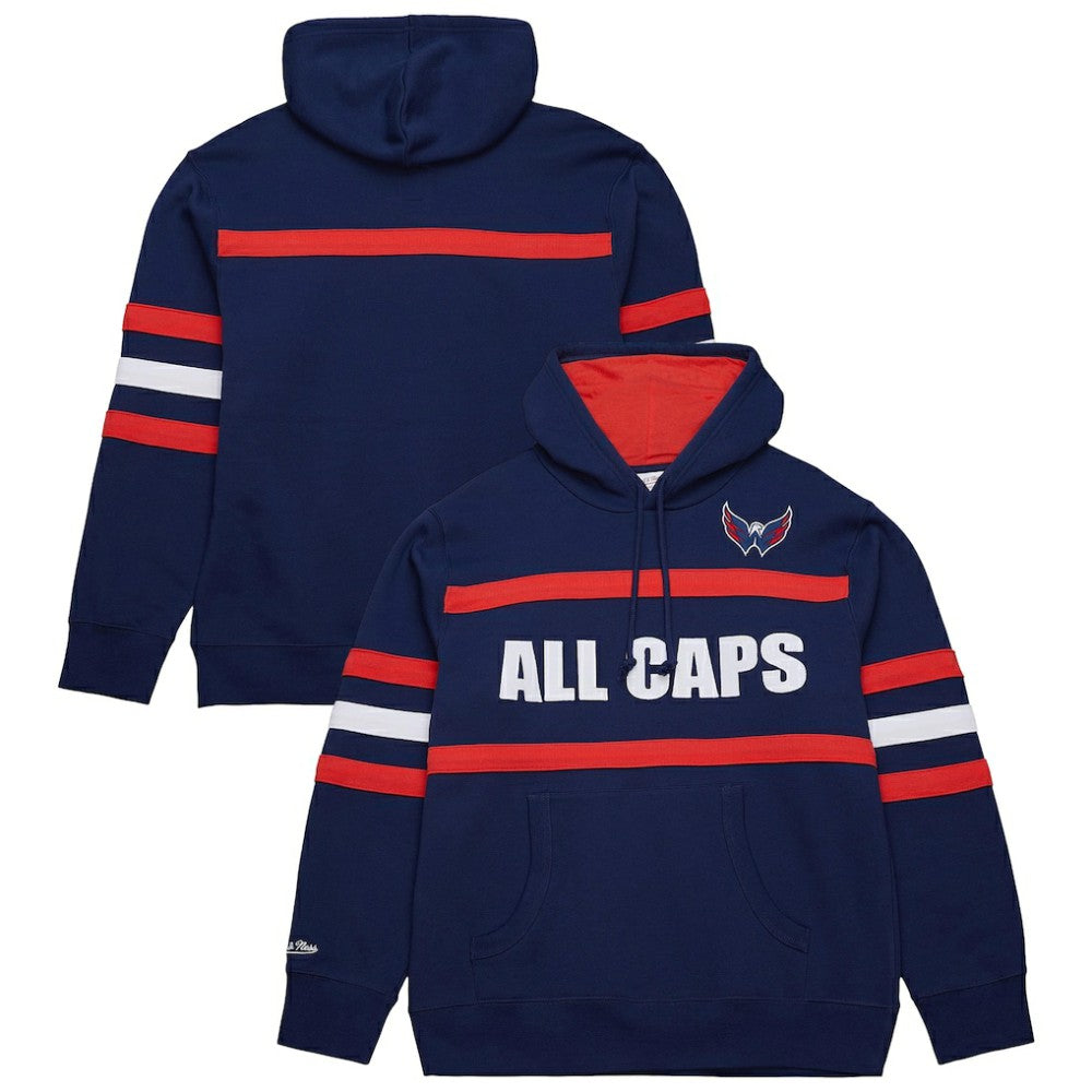 Washington Capitals Mitchell & Ness Head Coach Slogan Pullover Hoodie