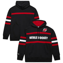 New Jersey Devils Mitchell & Ness Head Coach Slogan Pullover Hoodie