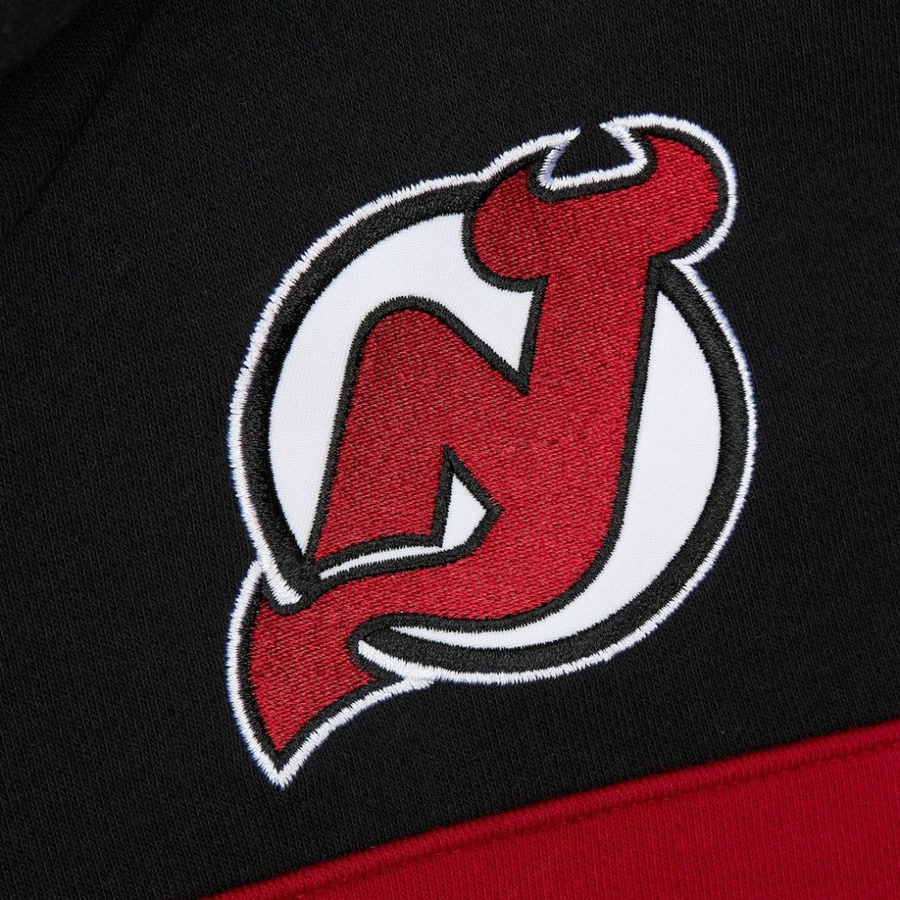 New Jersey Devils Mitchell & Ness Head Coach Slogan Pullover Hoodie